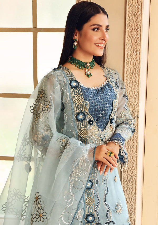 CELEBRATION BY ELAF LUXURY EMBROIDERED ORGANZA - 3 PC UNSTITCHED