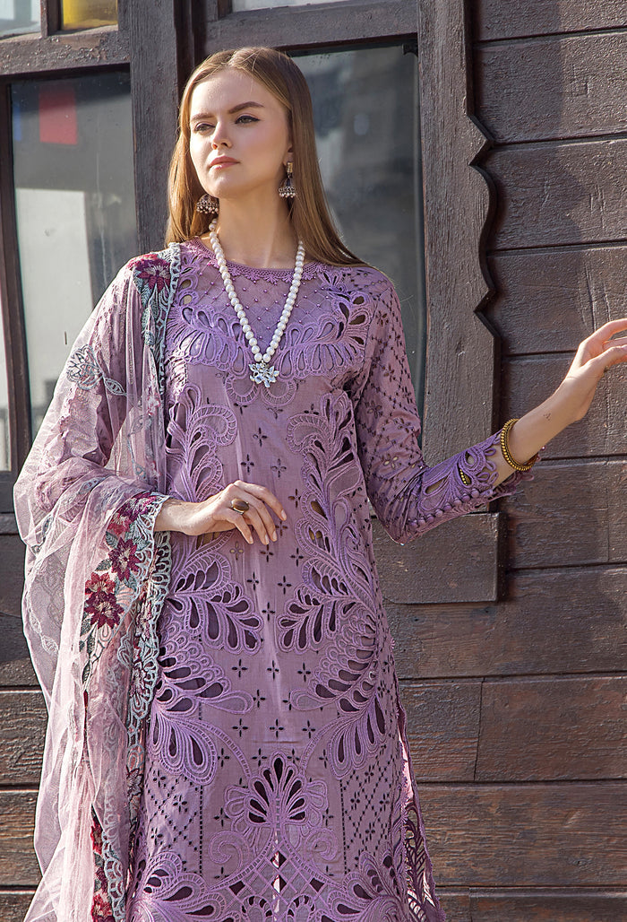 ADNAN LIBAS LUXURY CHIKANKARI EMBROIDERED LAWN - 3 PC UNSTITCHED