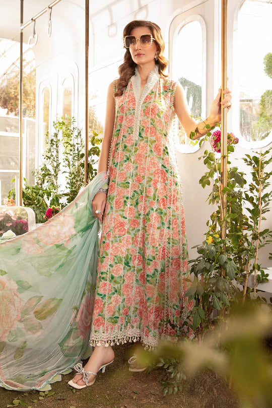 MARIA B LUXURY EMBROIDERED LAWN - 3 PC UNSTITCHED