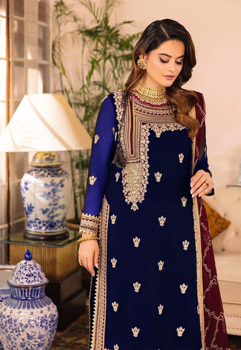ASIM JOFA LUXURY EMBROIDERED CHIFFON - 3 PC UNSTITCHED