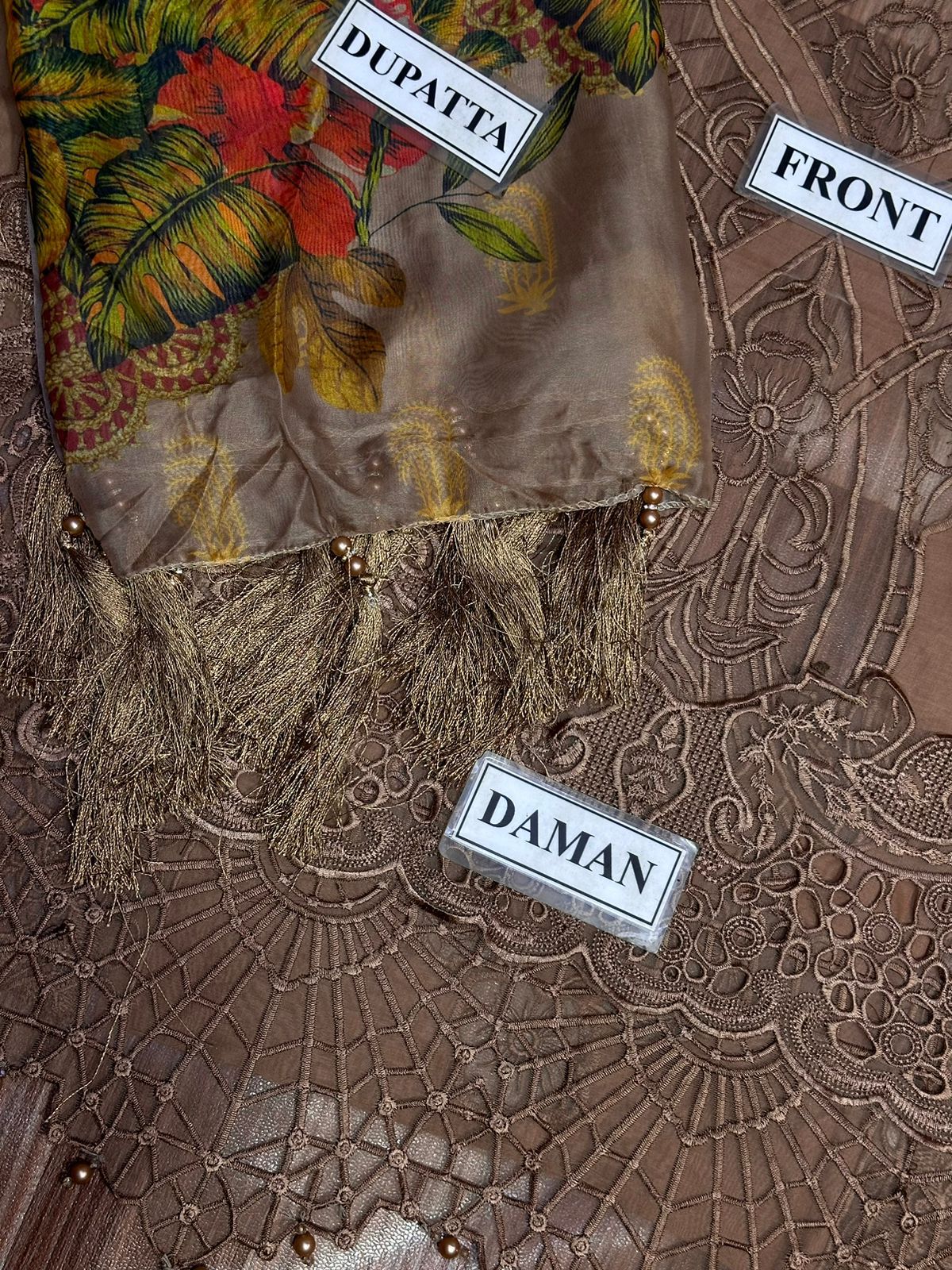 BIN ILYAS LUXURY FESTIVE CHIKANKARI EMBROIDERED LAWN - 3 PC UNSTITCHED