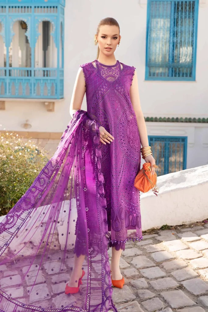 MARIA B LUXURY EMBROIDERED CHIKANKARI LAWN - 3 PC UNSTITCHED