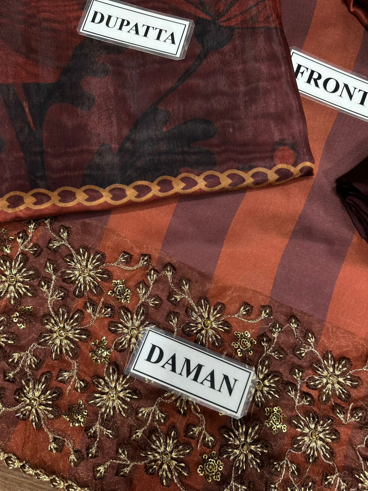 LULUSAR LUXURY DIGITAL PRINTED EMBROIDERED SILK - 3 PC UNSTITCHED