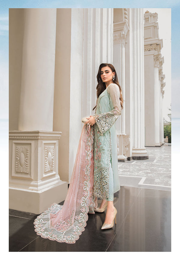MARIA B LUXURY WEDDING EMBROIDERED CHIFFON - 3 PC UNSTITCHED