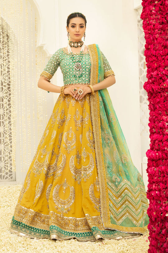 MARIA B LUXURY EMBROIDERED NET MAXI - 3 PC UNSTITCHED
