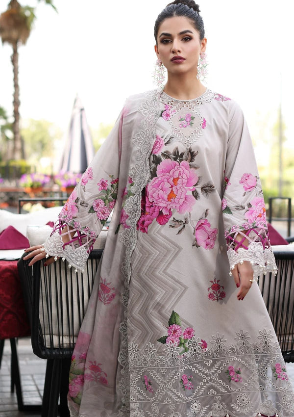 ASIFA NABEEL LUXURY DIGITAL PRINTED EMBROIDERED SILK - 3 PC UNSTITCHED