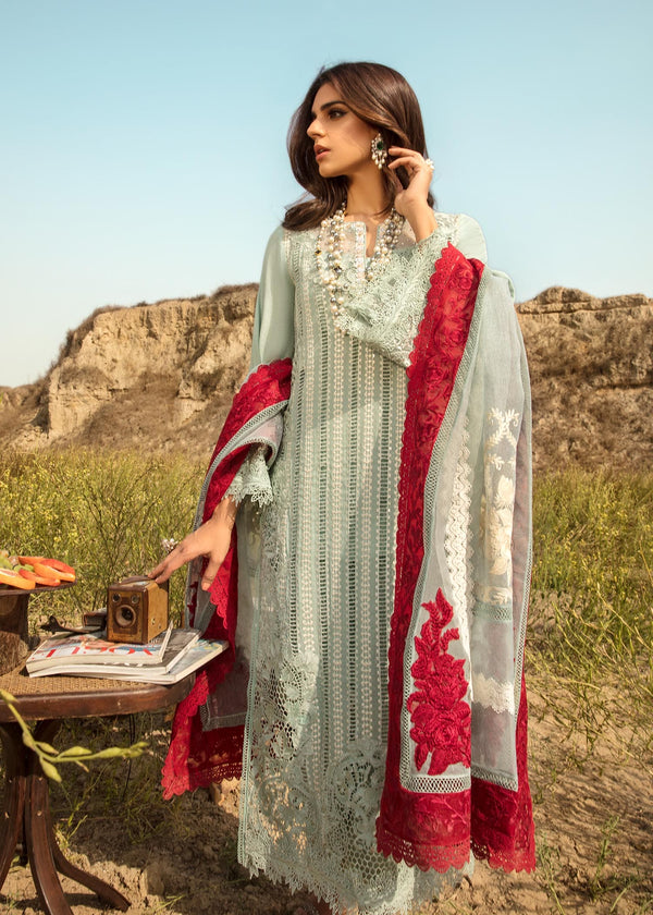 CRIMSON X SAIRA SHAKIRA LUXURY CHIKANKARI EMBROIDERED LAWN - 3 PC UNSTITCHED