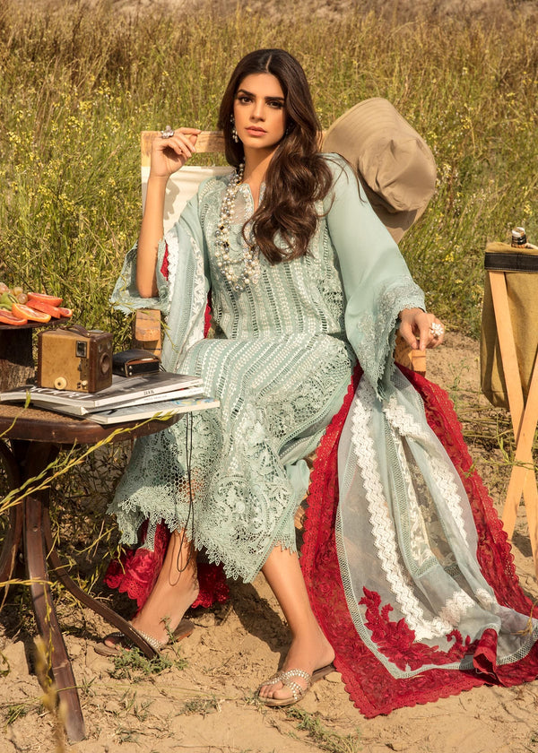 CRIMSON X SAIRA SHAKIRA LUXURY CHIKANKARI EMBROIDERED LAWN - 3 PC UNSTITCHED