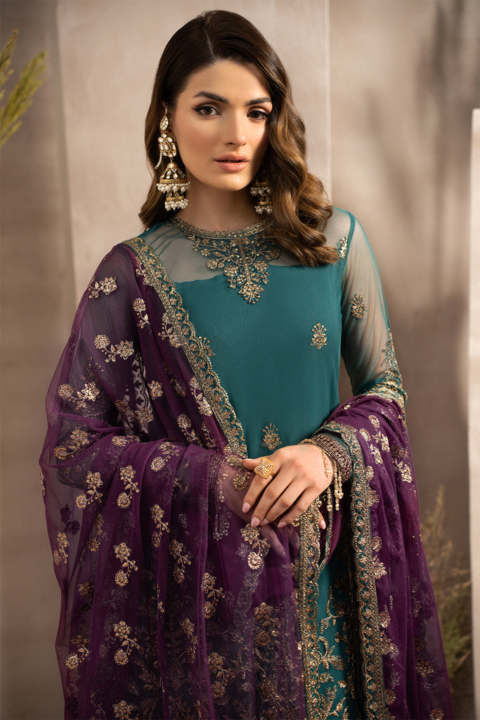 SAFFANA LUXURY WEDDING EMBROIDERED CHIFFON - 3 PC UNSTITCHED