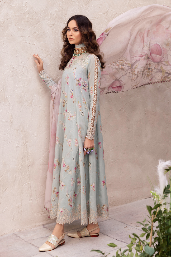 IZNIK LUXURY CHIKANKARI EMBROIDERED LAWN - 3 PC UNSTITCHED