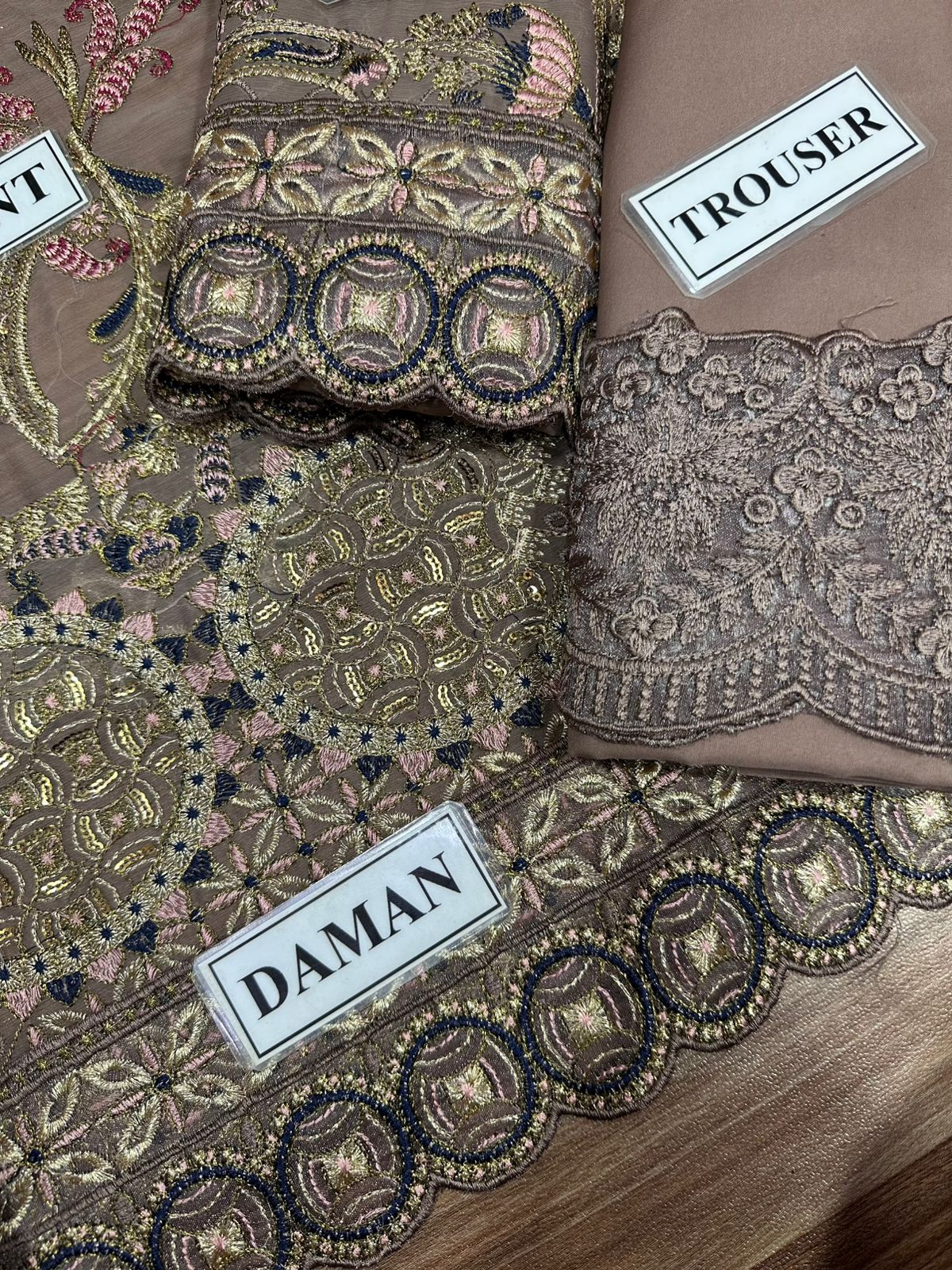 RAMSHA LUXURY EMBROIDERED CHIFFON - 3 PC UNSTITCHED