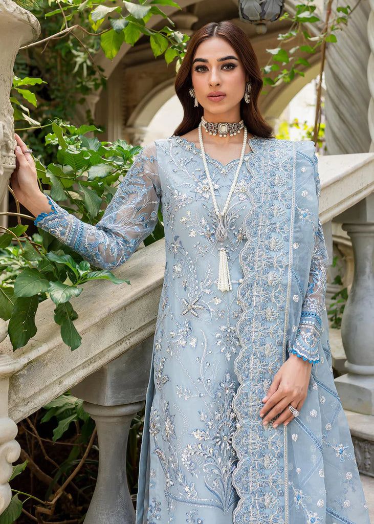 GULAAL LUXURY WEDDING EMBROIDERED ORGANZA - 3 PC UNSTITCHED