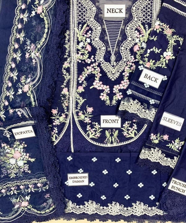 CRIMSON X SAIRA SHAKIRA LUXURY EMBROIDERED LAWN - 3 PC UNSTITCHED