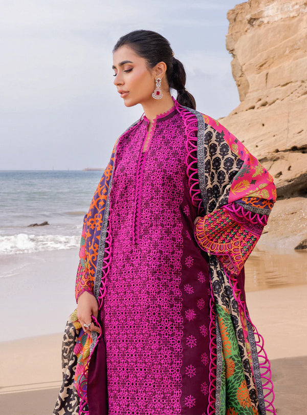 ZAINAB CHOTTANI LUXURY EMBROIDERED CHIKANKARI LAWN - 3 PC UNSTITCHED