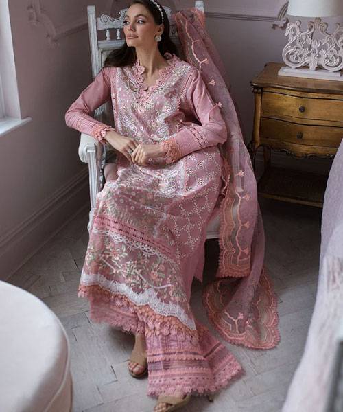 SOBIA NAZIR LUXURY CHIKANKARI EMBROIDERED LAWN - 3 PC UNSTITCHED