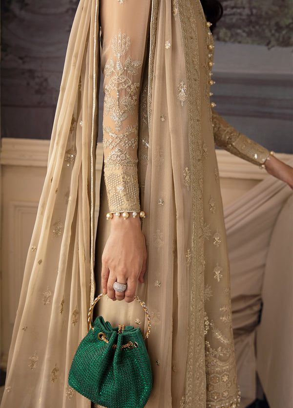 GULAAL LUXURY WEDDING EMBROIDERED ORGANZA - 3 PC UNSTITCHED