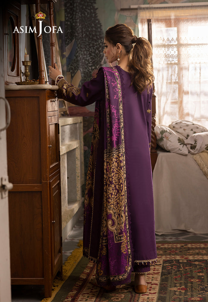 ASIM JOFA LUXURY FORMALS EMBROIDERED LAWN - 3 PC UNSTITCHED
