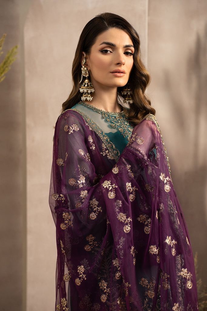 SAFFANA LUXURY WEDDING EMBROIDERED CHIFFON - 3 PC UNSTITCHED