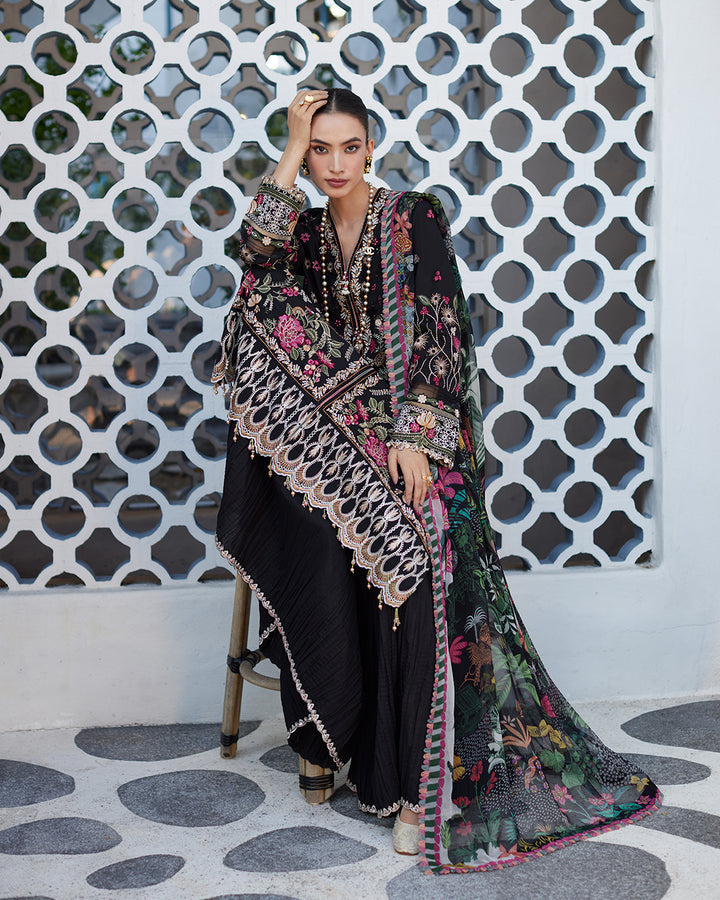 FAIZA SAQLAIN LUXURY EMBROIDERED LAWN - 3 PC UNSTITCHED