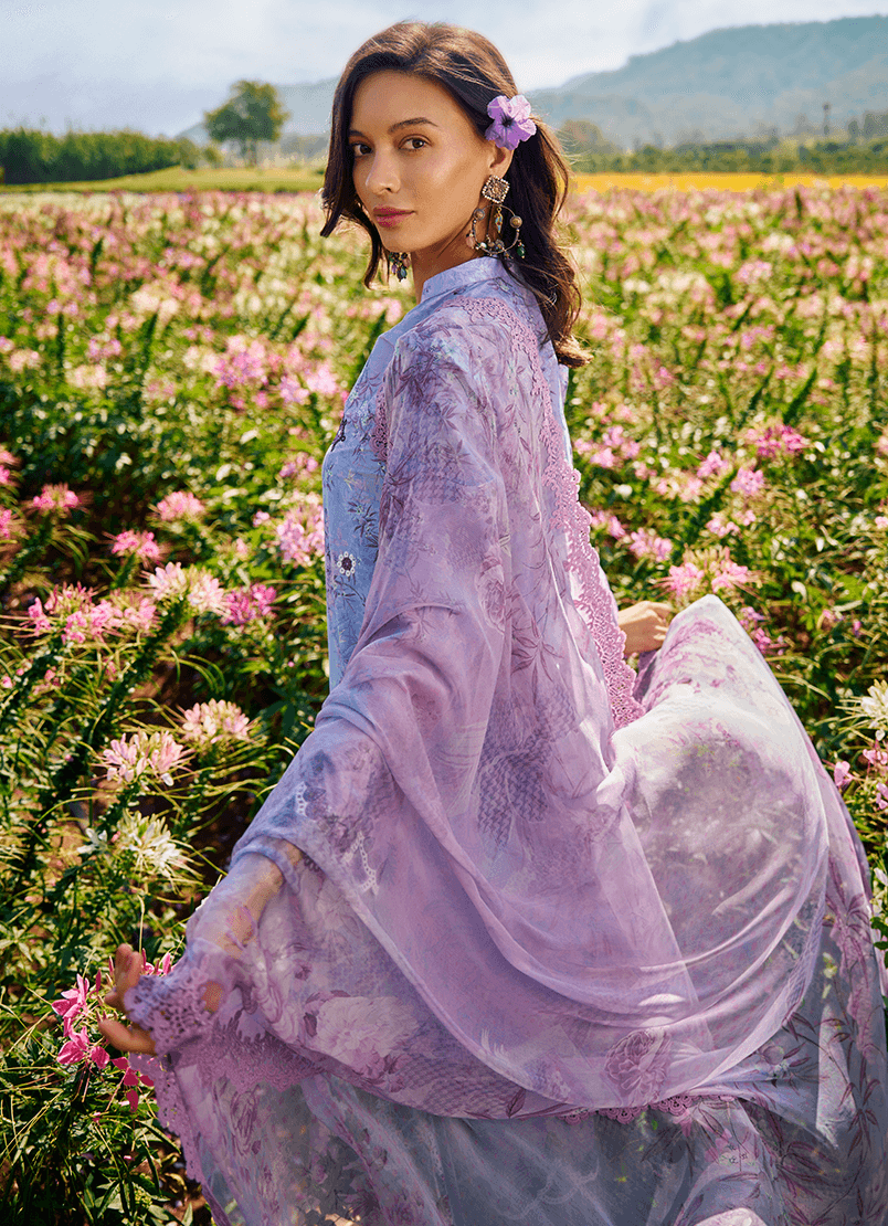 IMAGE LUXURY PRINTED EMBROIDERED CHIKANKARI LAWN 3 PC UNSTITCHED