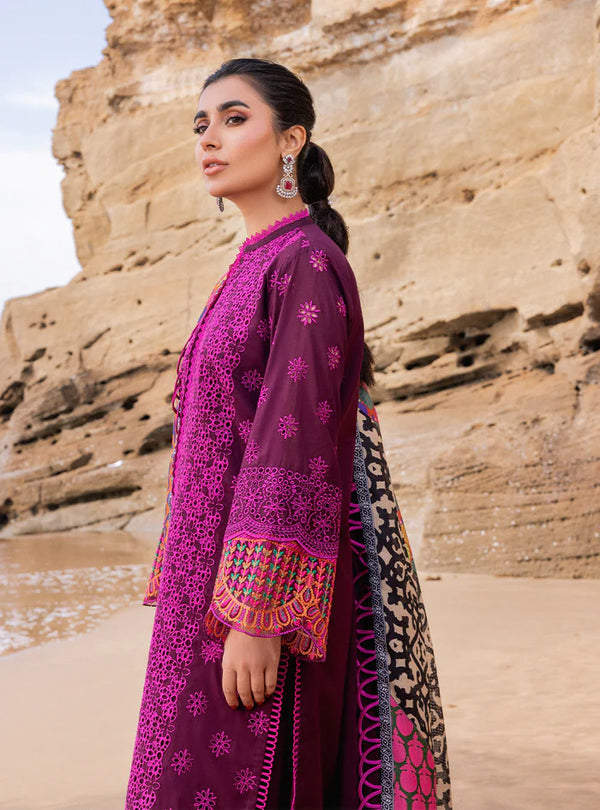 ZAINAB CHOTTANI LUXURY EMBROIDERED CHIKANKARI LAWN - 3 PC UNSTITCHED