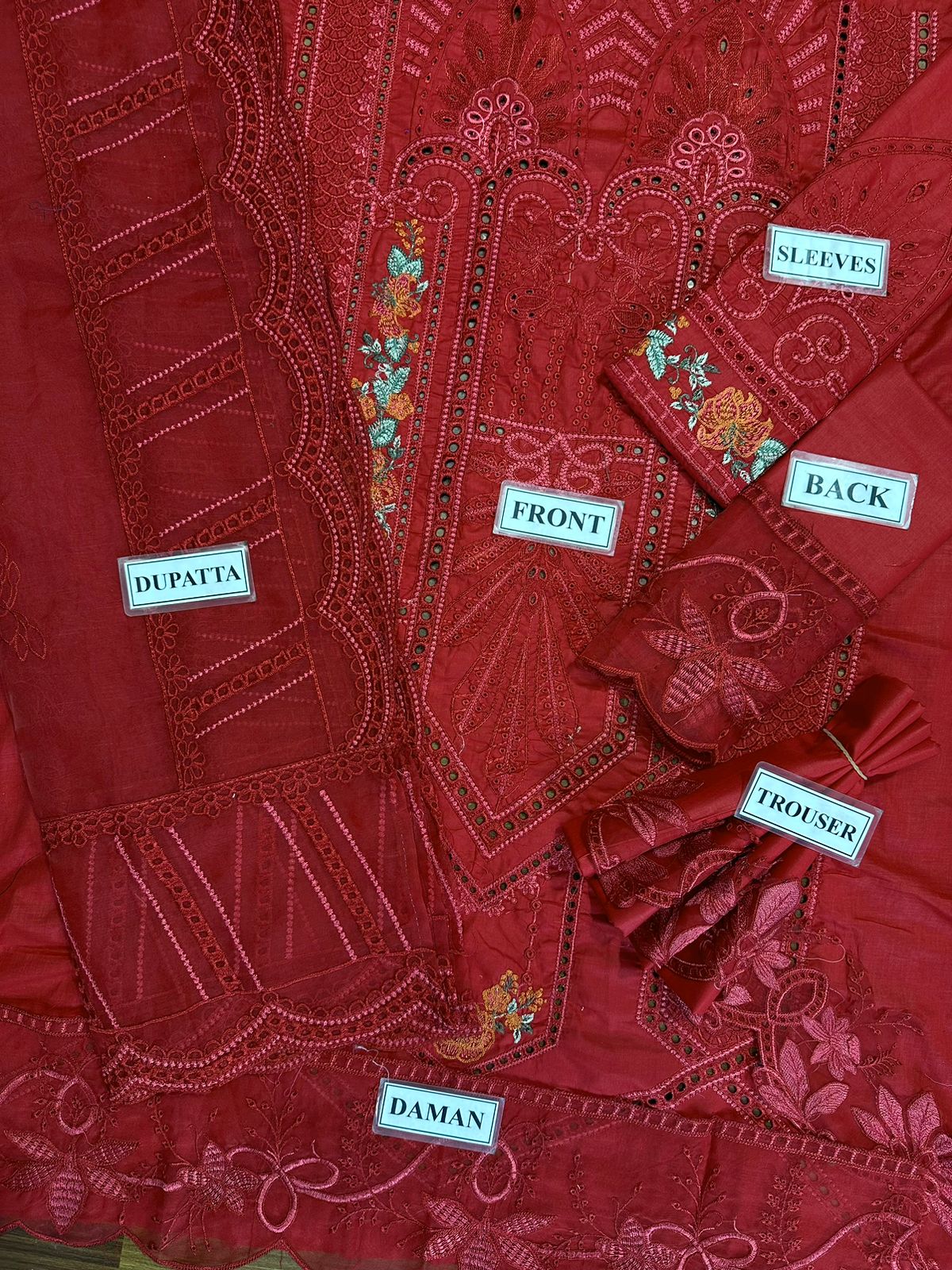 MARIA B LUXURY CHIKANKARI EMBROIDERED LAWN - 3 PC UNSTITCHED