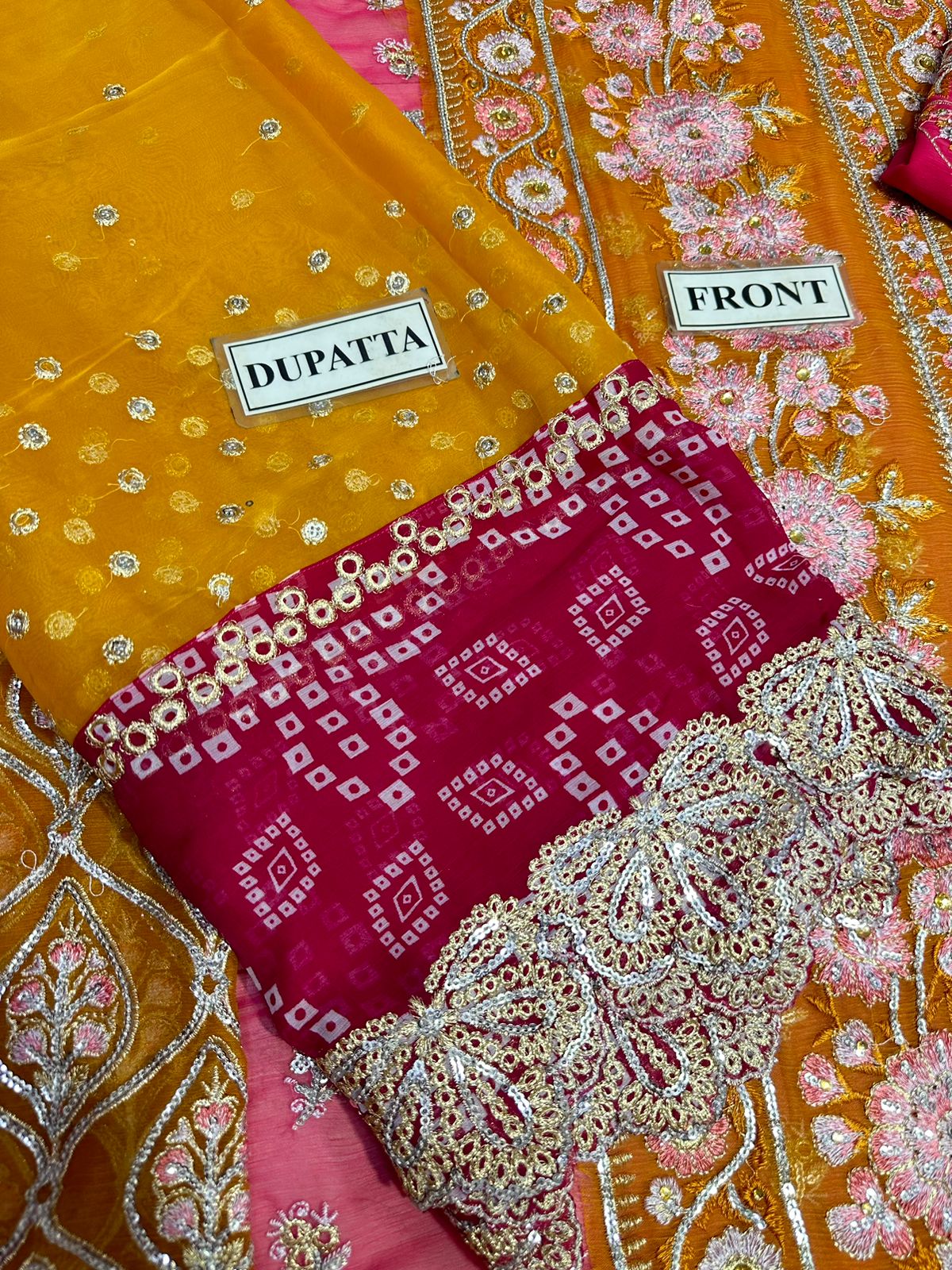 CRIMSON LUXURY EMBROIDERED CHIFFON - 3 PC UNSTITCHED