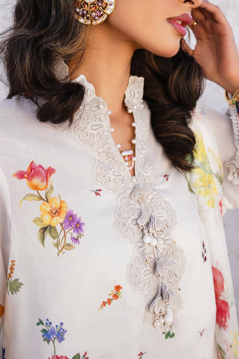 Sana Safinaz Muzzlin Luxury Lawn Collection 3 pc Unstitched Suit