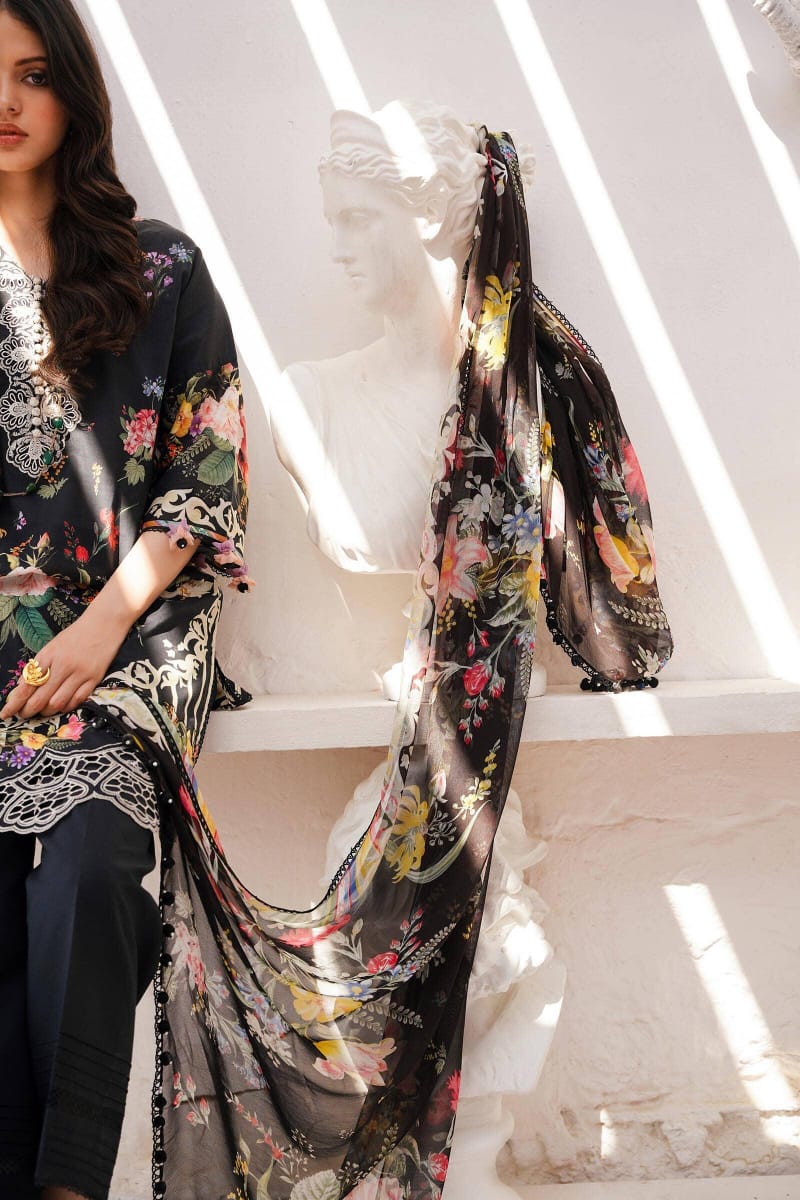 Sana Safinaz Muzzlin Luxury Lawn Collection 3 pc Unstitched Suit