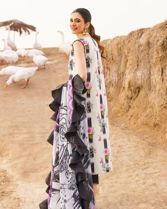 Asifa Nabeel Digital Embroidered Lawn Collection 3 pc Unstitched Suit