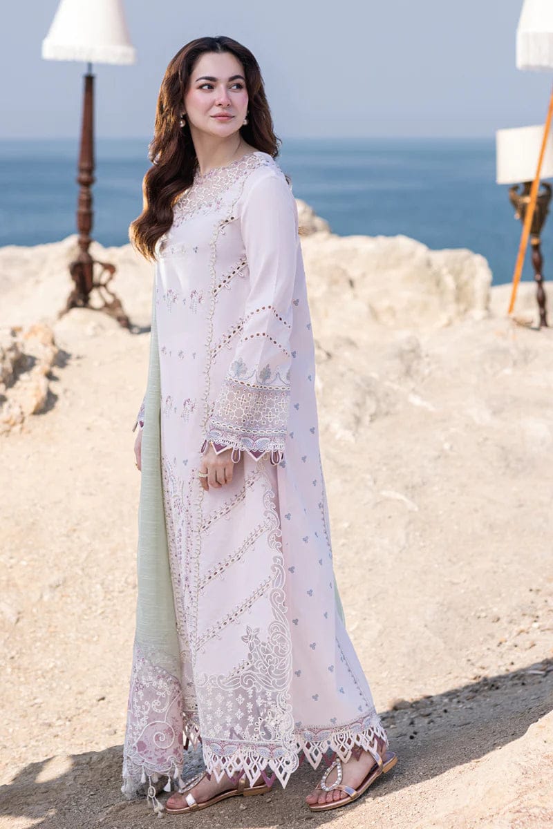 QALAMKAR SAHIL KINARE LUXURY LAWN COLLECTION 3 PC UNSTITCHED
