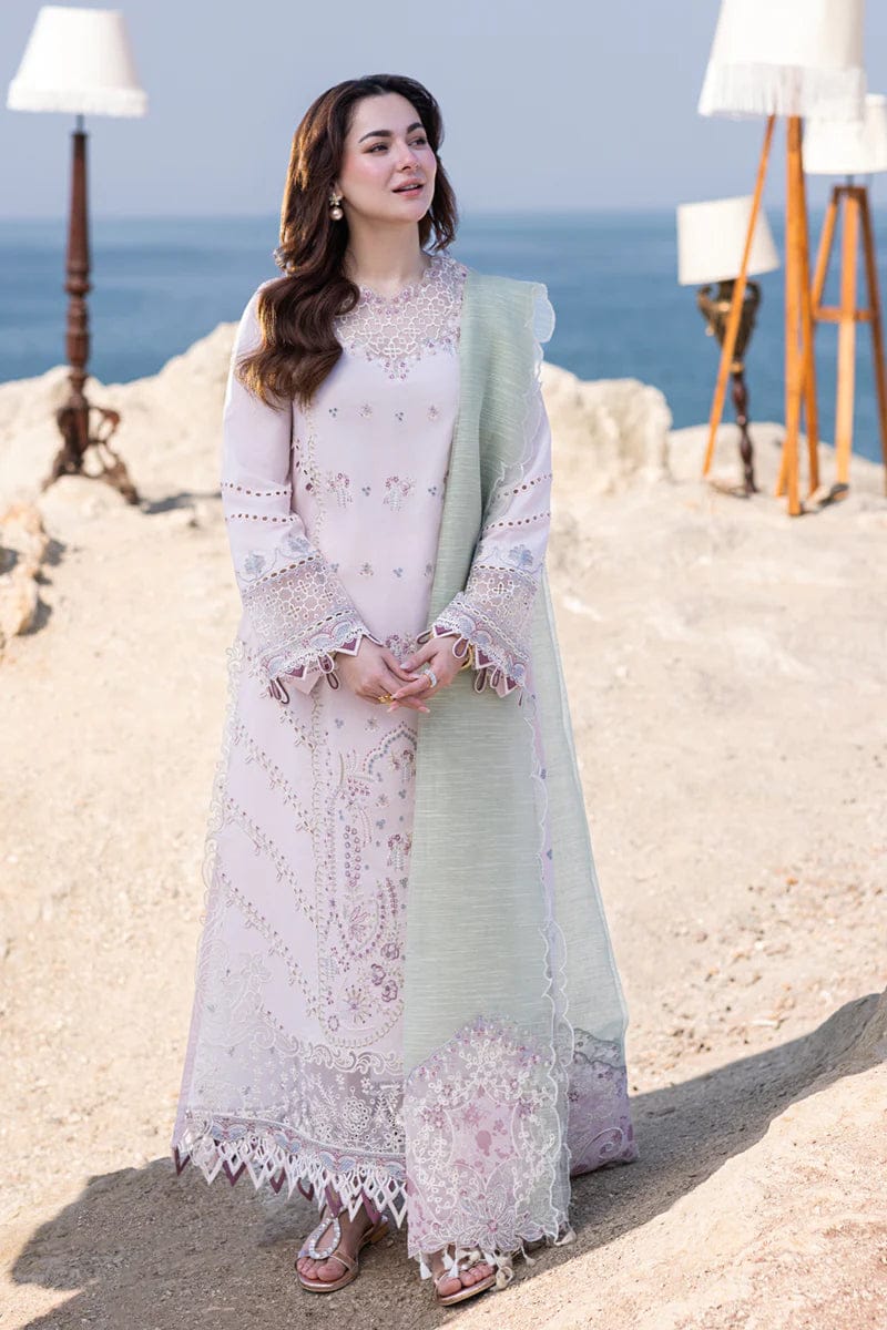 QALAMKAR SAHIL KINARE LUXURY LAWN COLLECTION 3 PC UNSTITCHED