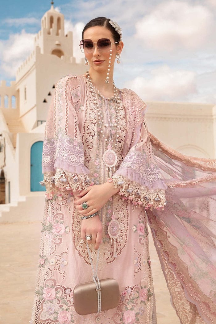 Maria B Luxury Chikankari Lawn Collection - 3 PC - Unstitched