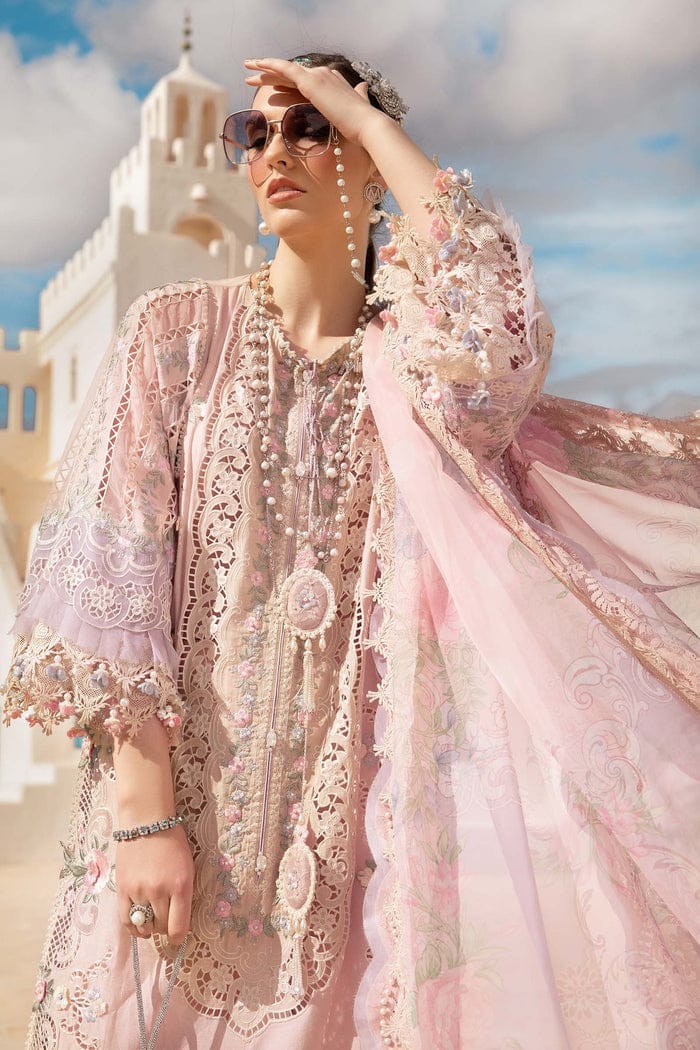Maria B Luxury Chikankari Lawn Collection - 3 PC - Unstitched