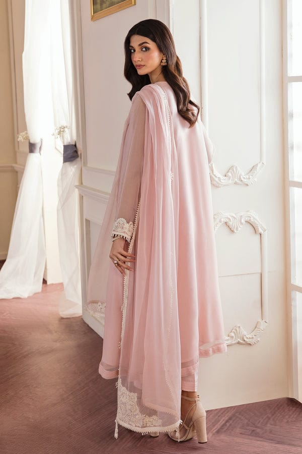 Baroque Luxury Semi pure Chiffon Collection - 3 PC Unstitched