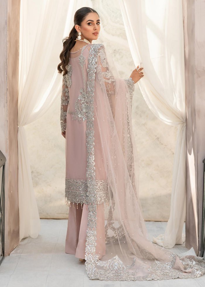 IMROZIA LUXURY NET EMBROIDERED 3 PC - UNSTITCHED