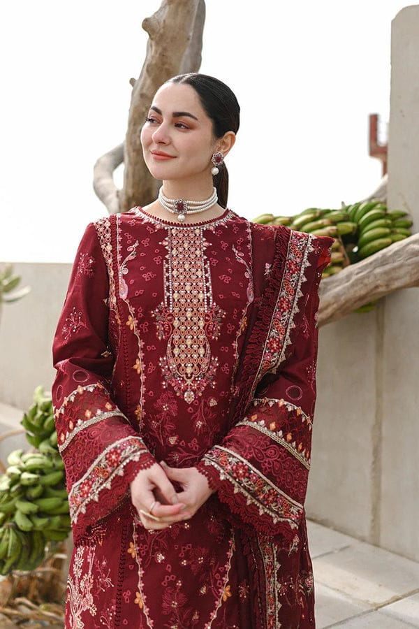 Qalamkar Luxury Wedding Organza Collection 3 pc Unstitched