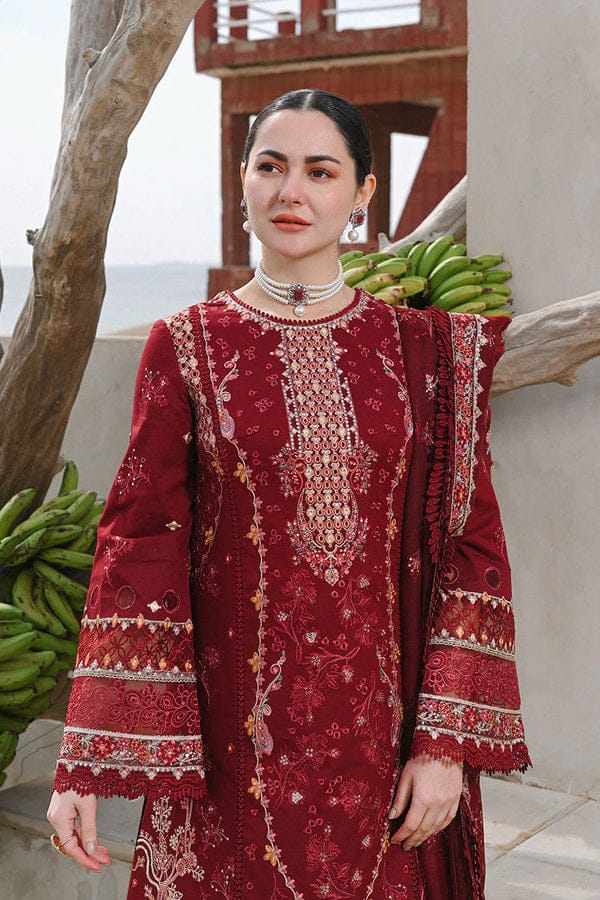 Qalamkar Luxury Wedding Organza Collection 3 pc Unstitched