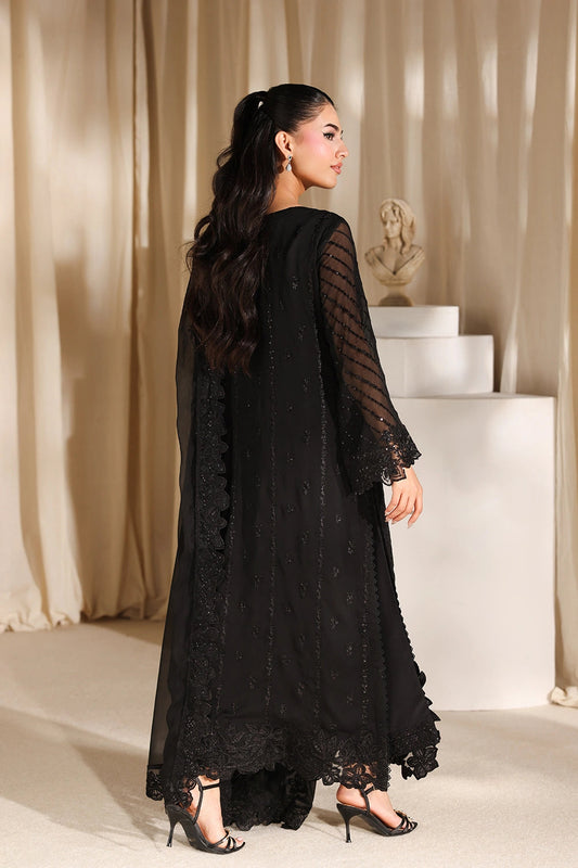 AZURE LUXURY EMBROIDERED CHIFFON - 3 PC UNSTITCHED