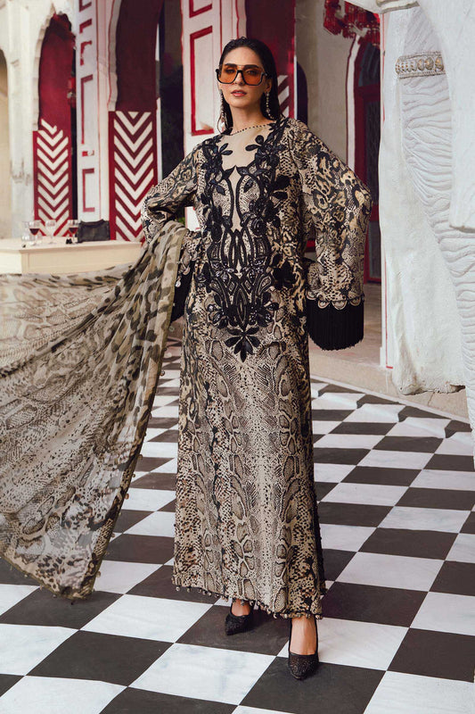 MARIA B FORMALS EMBROIDERED PRINTED LAWN - 3 PC UNSTITCHED