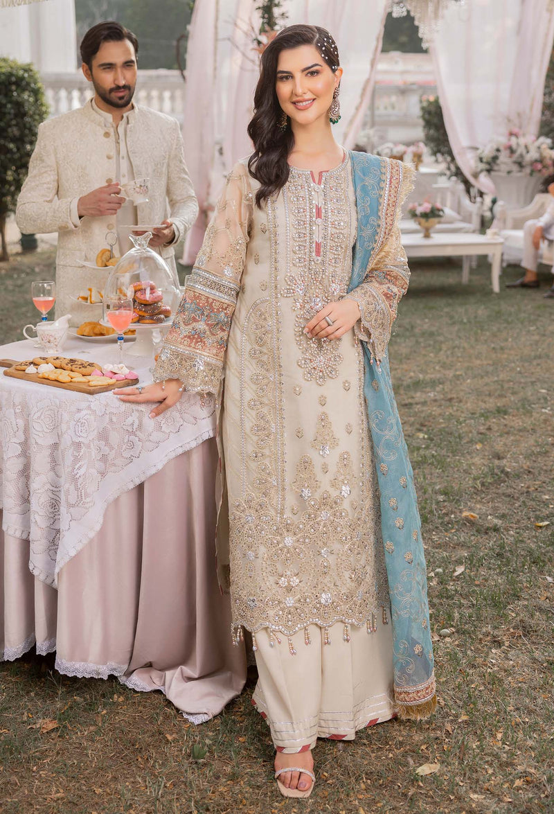 ADAN LIBAS LUXURY EMBROIDERED ORGANZA - 3 PC UNSTITCHED