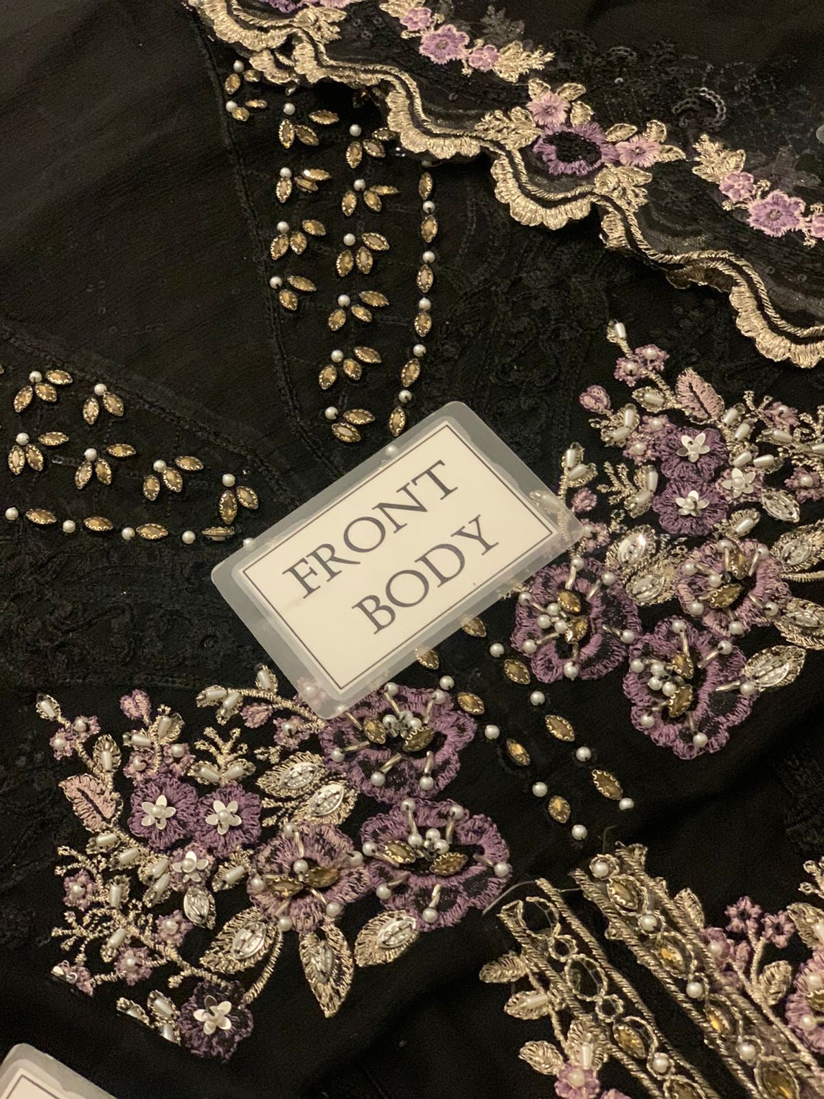MARIA B LUXURY EMBROIDERED CHIFFON - 3 PC UNSTITCHED