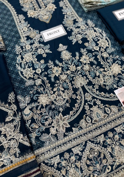 IMROZIA LUXURY EMBROIDERED CHIFFON - 3 PC UNSTITCHED