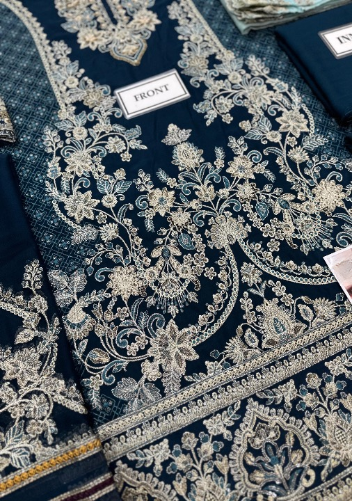 IMROZIA LUXURY EMBROIDERED CHIFFON - 3 PC UNSTITCHED