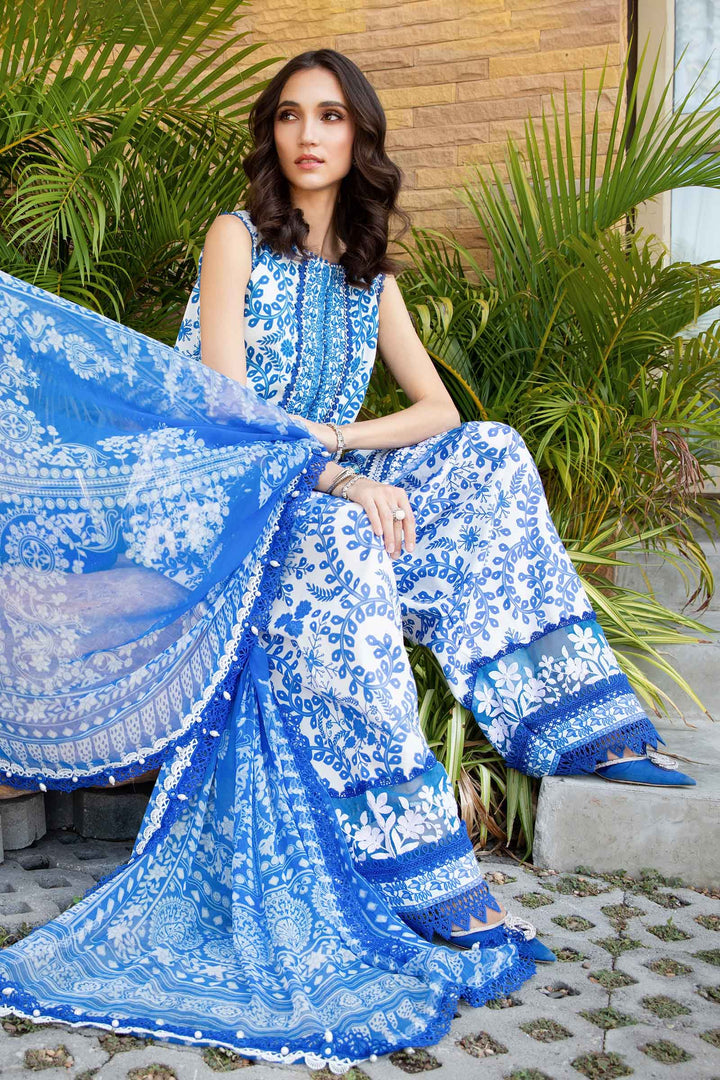 MARIA B FORMALS PRINTED EMBROIDERED LAWN - 3 PC UNSTITCHED