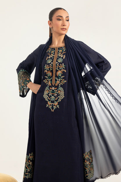 MARIA B EMBROIDERED CHIFFON - 3 PC UNSTITCHED