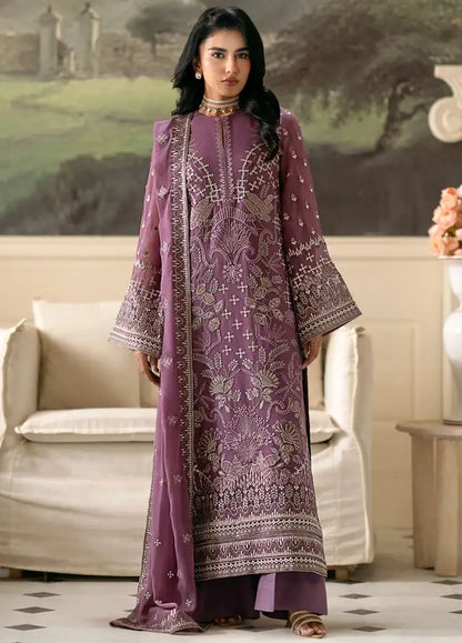 FLOSSIE LUXURY EMBROIDERED CHIFFON - 3 PC UNSTITCHED