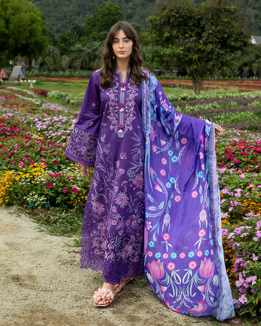 MUSHQ LUXURY EMBROIDERED LAWN - 3 PC UNSTITCHED