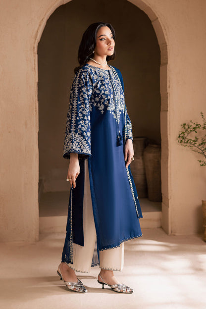 BATIK - ROYAL BLUE EMBROIDERED LAWN - 3 PC UNSTITCHED