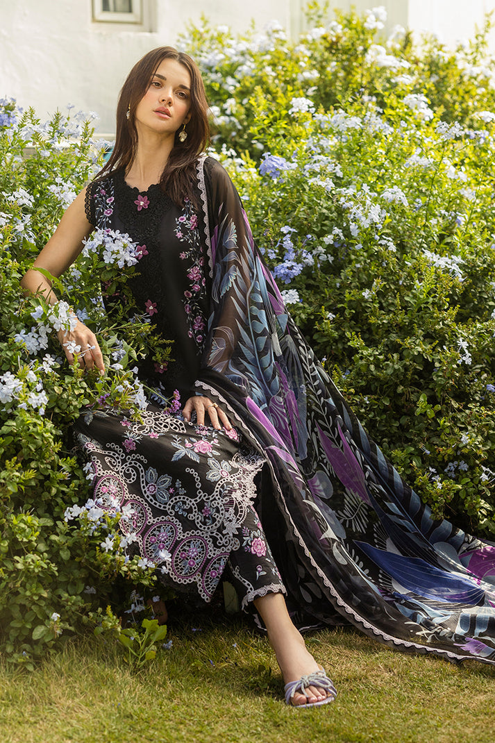 MUSHQ LUXURY EMBROIDERED CHIKANKARI LAWN - 3 PC UNSTITCHED